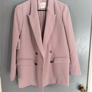 Aritzia Wilfred Lavender Double-Breasted Blazer